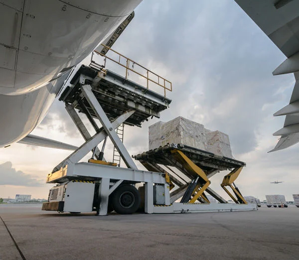 Air Freight Cargo Loading at Airport